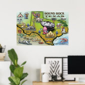 Round Rock Texas Poster (Heimbüro)