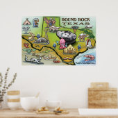 Round Rock Texas Poster (Küche)
