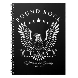 Round Rock Williamson Landkreis Texas Vintag Eagle Notizblock