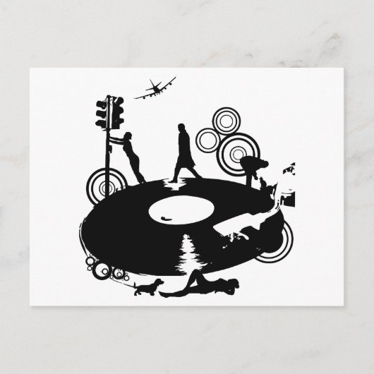 Round & Round Postkarte (Vorderseite)