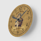 Round Saint Anthony Wall Clock Runde Wanduhr (Winkel)