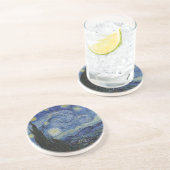 ROUND Sandstone UNTERSETZER - "Starry Night" - van (Seite)