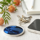 Round Sapphire Schlüsselanhänger (Seite)