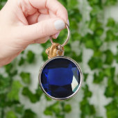 Round Sapphire Schlüsselanhänger (Hand)