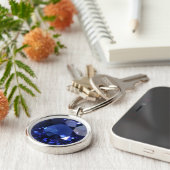 Round Sapphire Schlüsselanhänger (Seite)