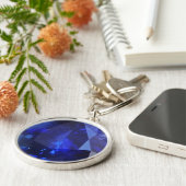 Round Sapphire Schlüsselanhänger (Seite)