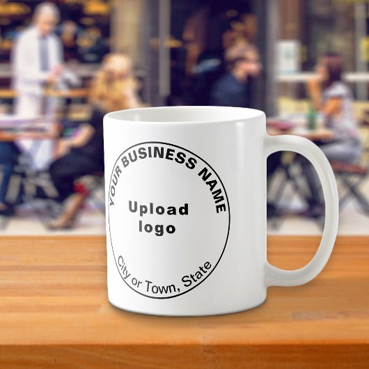 Round Shape Business Brand on Tasse