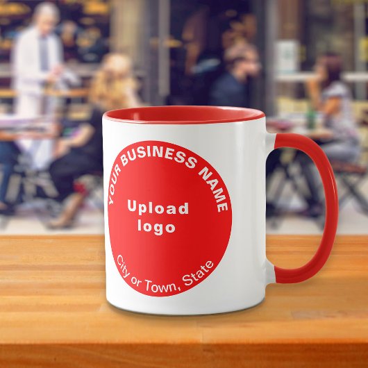 Round Shape-Business-Marke auf Red Combo-Tasse Tasse