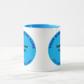 Round-Shape-Business-Markenbezeichnung für hellbla Tasse (Zentrum)