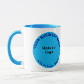 Round-Shape-Business-Markenbezeichnung für hellbla Tasse (Links)