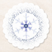 Round snowflake untersetzer (Vorderseite)