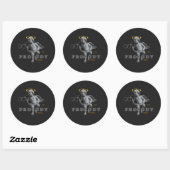 Round Sticker (Blatt)