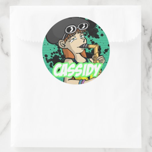 Round Sticker Cassidy (Tasche)