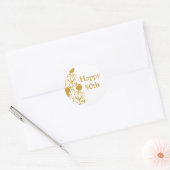 Round Sticker Happy 50h Jubiläum (Umschlag)