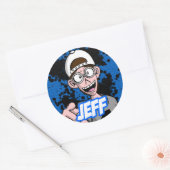 Round Sticker Jeff (Umschlag)