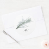 Round Sticker Pine Wine Weihnachtsfeiertag (Umschlag)