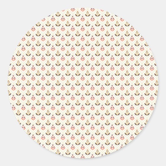 Round stickers featuring a pattern of pastel  (Vorderseite)