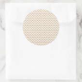 Round stickers featuring a pattern of pastel  (Tasche)