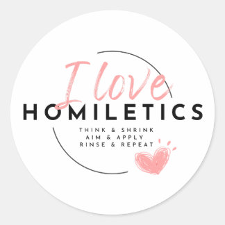 Round Stickers - Homiletics Heart
