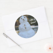 Round Stickers Let it Snow Snowman (Umschlag)