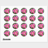 Round Stickers - Stargazer Lily (Blatt)