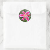 Round Stickers - Stargazer Lily (Tasche)