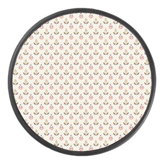 Round stool top with a pattern eishockey puck (Vorderseite)