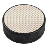 Round stool top with a pattern eishockey puck (3/4)
