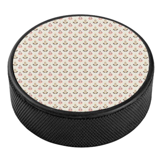 Round stool top with a pattern eishockey puck (3/4)