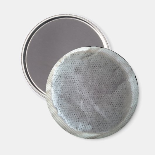 Round Teabag Novelty Kühlschrankmagnet (Vorderseite/Rückseite)