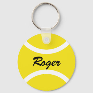 Round tennis ball keychain | Personalizable name Schlüsselanhänger