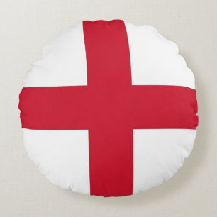 Round Throw Pillow mit Flagge in England, Vereinig Rundes Kissen