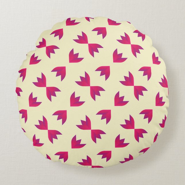 Round throw pillow rundes kissen (Vorderseite)