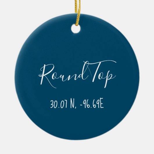 Round Top Texas Ornament (Vorne)
