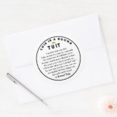 ROUND TUIT dekorieren (6 zählen) Runder Aufkleber (Umschlag)