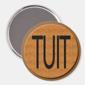 Round Tuit Magnet (Vorderseite/Rückseite)