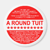 Round Tuit Magnet (Vorne)