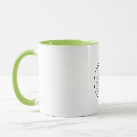 ROUND TUIT Zwei Töne Tasse (Links)
