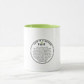 ROUND TUIT Zwei Töne Tasse (Zentrum)