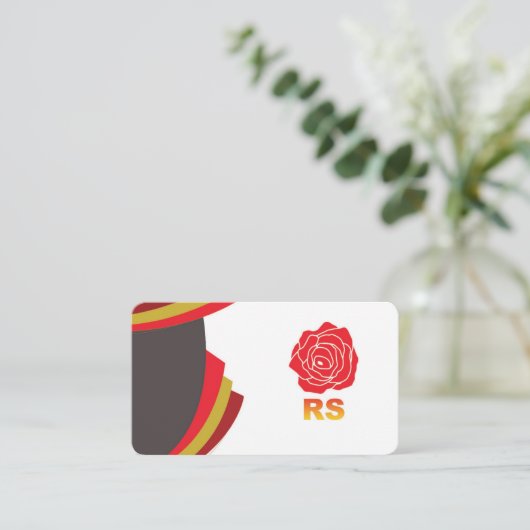 Round-Visitenkarte Visitenkarte (Stehend Vorderseite)