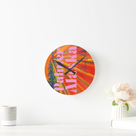 Round Wall Clock Runde Wanduhr (Zuhause)