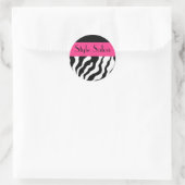 Round Zebra Stickers (Tasche)