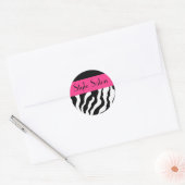 Round Zebra Stickers (Umschlag)