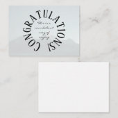 Roundabout Congratulations Mitteilungskarte (Vorne/Hinten)