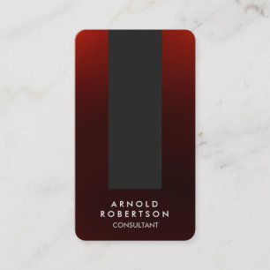 RoundCorner Brownish Red Gray Business Card Visitenkarte