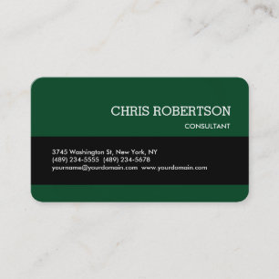 Roundecenter Black Forest Green Business Card Visitenkarte