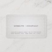 Rounded Beruflich Custom Monogram Blue Accent Visitenkarte (Rückseite)