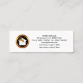 Rounded Blue Tab Column Plumplumpe Mini Visitenkarte (Rückseite)