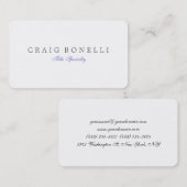 Rounded Corner Anspruchsvolle Script Business Card Visitenkarte (Vorne/Hinten)