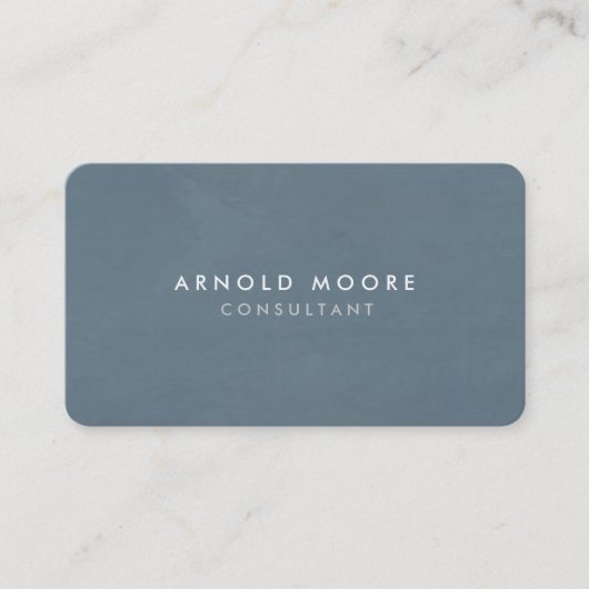 Rounded Corner Blue Grau Beruflich Modern Visitenkarte (Vorderseite)